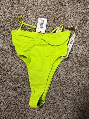 Neon Lime One-Piece Swimsuit - Underwire Support